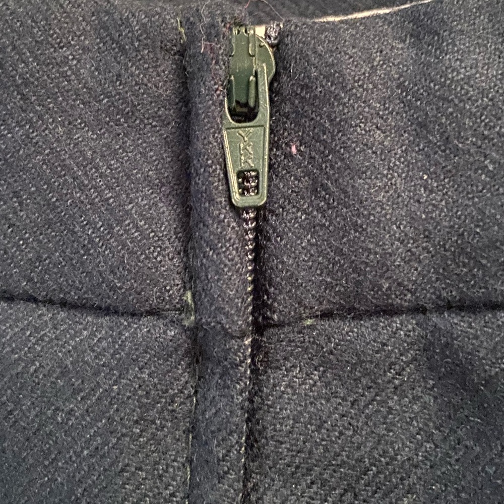 Vintage Pandolfi Green Wool Skirt, EU Size 42 - Picture 12 of 16